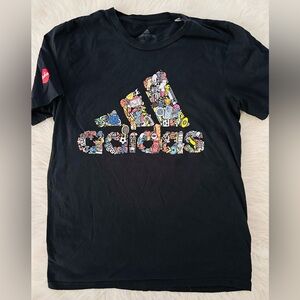 Adidas Amplifier T-shirt in collaboration with NYC artist Cleofus Mens Size Sm